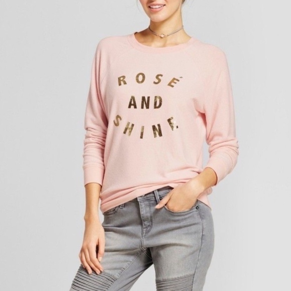 Grayson Threads 'Rosè and Shine' Long Sleeve Sweater (M)